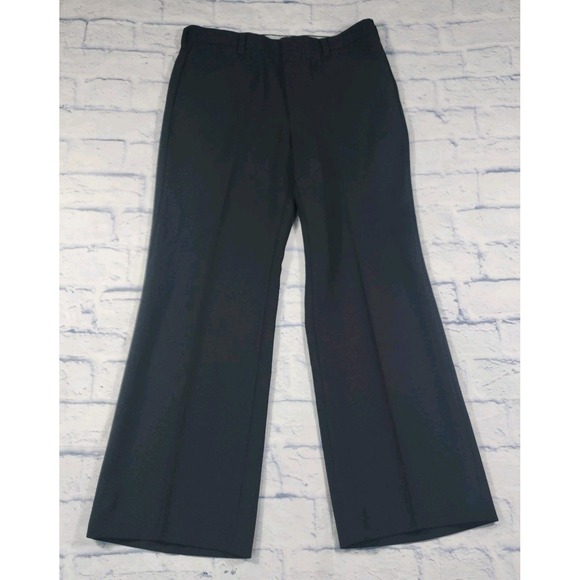 Levis MENS SZ 32X28 Action Slacks Black Dress Slacks Pants VINTAGE 80s MADE USA - Picture 1 of 10